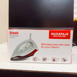 AM3642 Maharaja Whiteline 1000 Watts Sleek Dlx Pro Dry Iron 1 Pcs