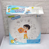 AM5196 Learing Clock, Shape Sorting Clock Puzzle, Teaches Time, Shapes and Numbers Preschool Toys (3 Years & Above, Multicolour)