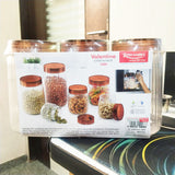 AM2782 Rishabh valentino 1800ml Pet Kitchen Storage Signature PET Container 1800ML (3PC SET)