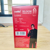 AM5677 CELLO Bloom Storage Glass Jar (1300ml) for Cookie Jar, with Air Tight for Kitchen Dried Masala (Pack 1)