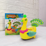 AM5183 Electric Peacock Bump and Go Toy 3D Lights and Music | Toys for Toddlers