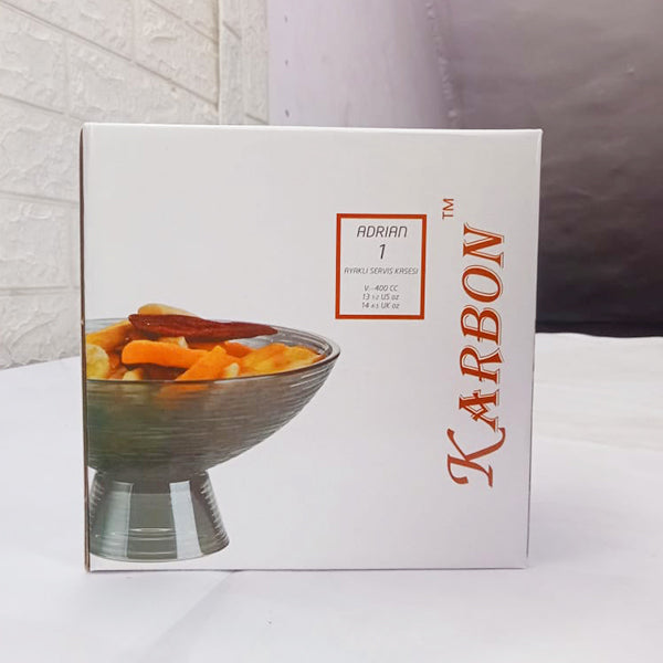 AM5401 Karbon Glass Bowl Set of 1 Pcs - KRF006C-B
