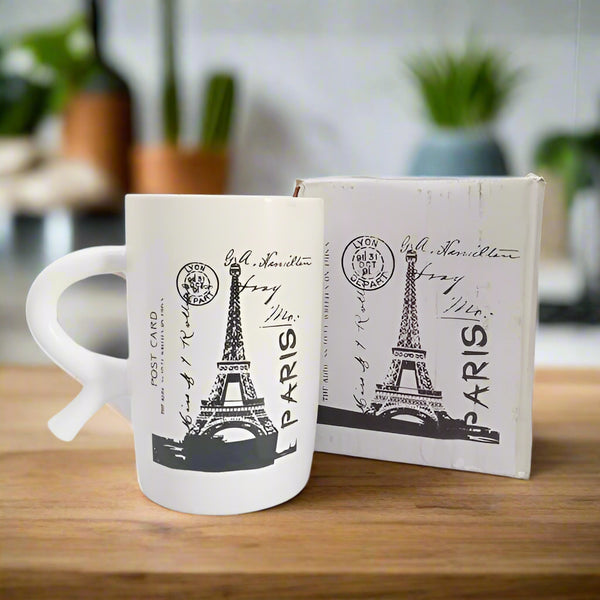 AM5397 Paris City Printed Ceramic Coffee Mug for Tea, Coffee, Milk, Beverage - 1 Pcs