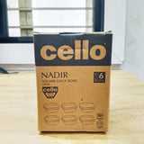 AM5682 Cello Nadir Square Stack Bowl- 150Ml (Set of 6 Pcs)