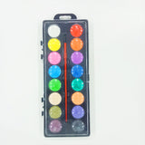 AM5908 Watercolors Paint Box with Paint Brush Kit - 16 Colors