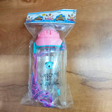 AM5859 Cutie Baby Feeding Cup with Straw 600 Printed Feeding Drinking Handle Kids Water Bottles