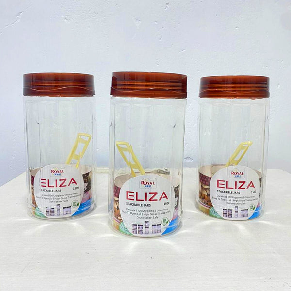AM5913 Royal Eliza Transparrent Container Jar Set of 3 - 1000 ml