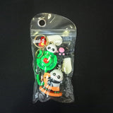 AM5892 3D MultiDesign Silicone Cartoon Animal 2 Keychains with 2 Hooks