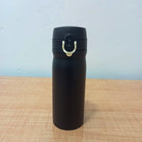 AM5992 Stainless Steel Vacuum Flasks Black Bottle with Sipper Cap - 400ml