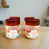 AM5803 Eliza 500ml Airtight Plastic Container Storage Jar (4 pcs) Set For Kitchen