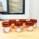 AM5802 Eliza 300ml Airtight Plastic Container Storage Jar (6 pcs) Set For Kitchen
