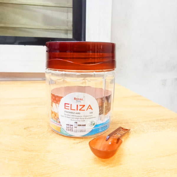 AM5803 Eliza 500ml Airtight Plastic Container Storage Jar (4 pcs) Set For Kitchen