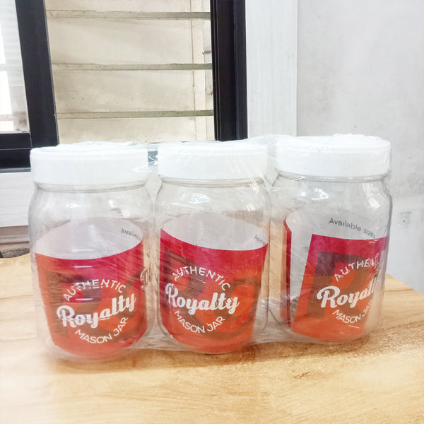 AM5806 Royal ware 1000ml Plastic Container Storage Jar (3 pcs) Set For Kitchen