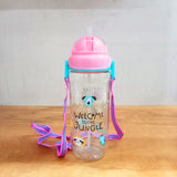 AM5859 Cutie Baby Feeding Cup with Straw 600 Printed Feeding Drinking Handle Kids Water Bottles