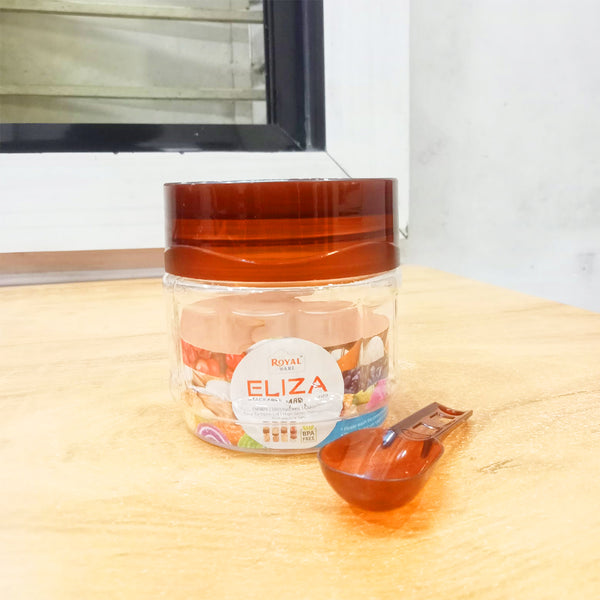 AM5802 Eliza 300ml Airtight Plastic Container Storage Jar (6 pcs) Set For Kitchen