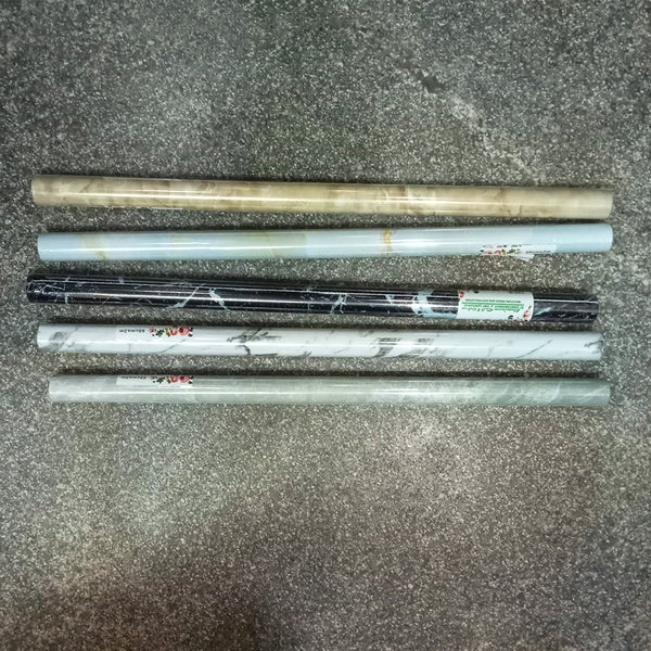 AM5867 Multi-Design Marble Foil Kitchen Stickers (60CM X 2M) - 1 Piece