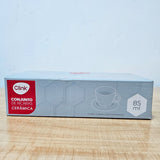 AM6001 Clink Ceramic Cup and Saucer Set of 8 pcs - 85ml