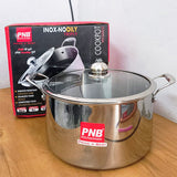 AM3912 PNB Kitchenmate Triply Cookpot with Glass Lid 28Cm