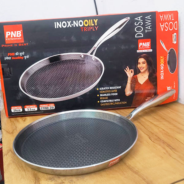 AM3922 PNB Kitchenmate Triply Dosa Tawa 28CM