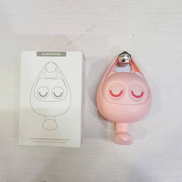 AM5481 Self Adhesive Wall Hooks Eye Catching Cute Bird Hook, Automatic Open Close Eyes Creative wall Hook