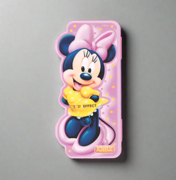 AM3270 Joyful Cartoon 3D Campass Box Color Availablity As Per Stock Plastic 1 Pencil, 1 Eraser, 1 Ruler, 1 Time-Table Set Of 5 Piece