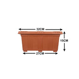 AM0858 Deep heavy Planter Rectangle pot 325x175x150