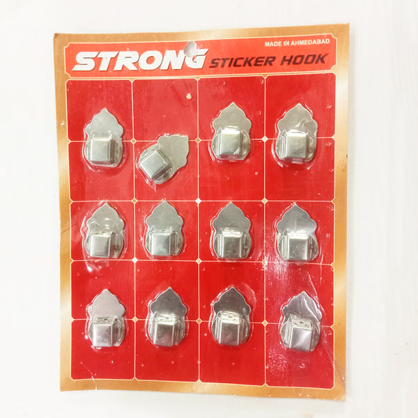 AM0633 ST12  Strong Sticker Hooks Agarbatti Holder Stand Self Adhesive Wall Mounted