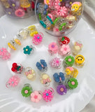 AM1230 Hair Claw Clip Mini Cute Fruit Cartoon Pattern Transparent Hair Claw Clips Hair Clutchers Clamp Pack Of 1 Pcs