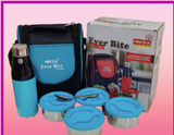 3516 Premium 4 Container Airtight With Insulated Bottle and Spoon