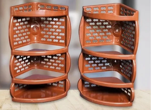3639 PLASTIC CORNER RACK JAGUAR - (1 Piece 3-Tier ) – Amd-Deodap