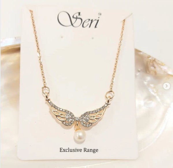 AM5760  Fly High Necklace stainless steel for girls & women (Pack of 1 pc)