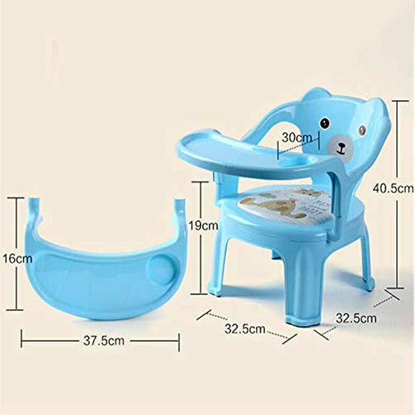 3183 Durable Plastic Baby Chair with Tray for Kids