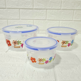 Di0054 Joyful Lock-n-Seal Container (3 pcs) – Airtight Storage, Multiple Sizes