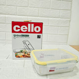 Di0009 Cello Fit & Fresh Clip-O Rectangle Glass Storage Container - 1050ml