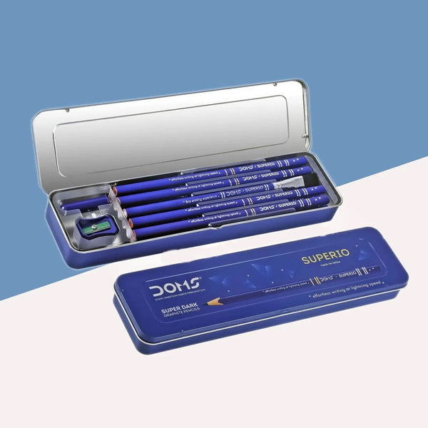 AM6063 DOMS Superio Super Dark Graphite Pencil Pack of 10 pencils