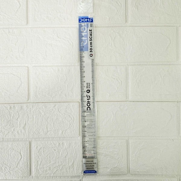 AM6072 Doms Q Series 30cm Transparent Scale