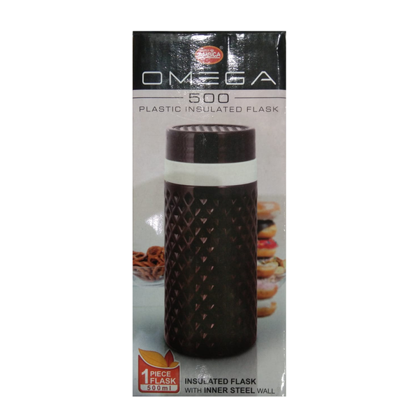 3039 Handy Flask 500ml - Hot and Cold Inner Steel, Easy Carry (Multicolor)