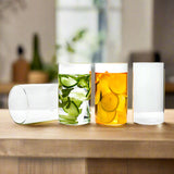 AM5374 Shine Max Glass Borosilicate Glass Microwave Safe Juice Glass (Set of 6 Pcs)