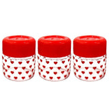3568 Yera Pop Fruit Jar, Clear, Set of 3 Pieces