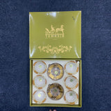 AM5963 Yamasin Premium Gold Edition Glass Bowl & Plate - Set of 8 pcs