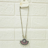 Di0045 Stylish Silver-Toned Multi-Design Pendant Necklace (Multidesign)