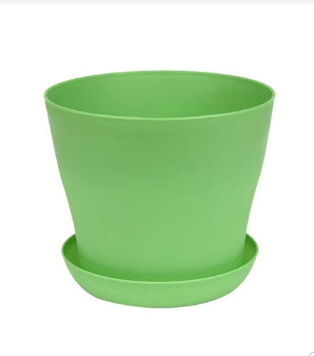 3286 Flora Round Shaped Hanging Planter -, Medium, 1 pc multicolour pot with tray