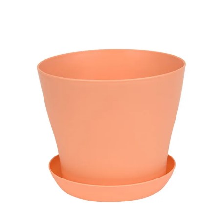 3286 Flora Round Shaped Hanging Planter -, Medium, 1 pc multicolour pot with tray