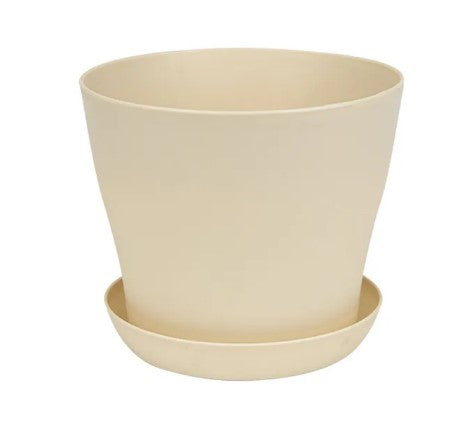 3286 Flora Round Shaped Hanging Planter -, Medium, 1 pc multicolour pot with tray