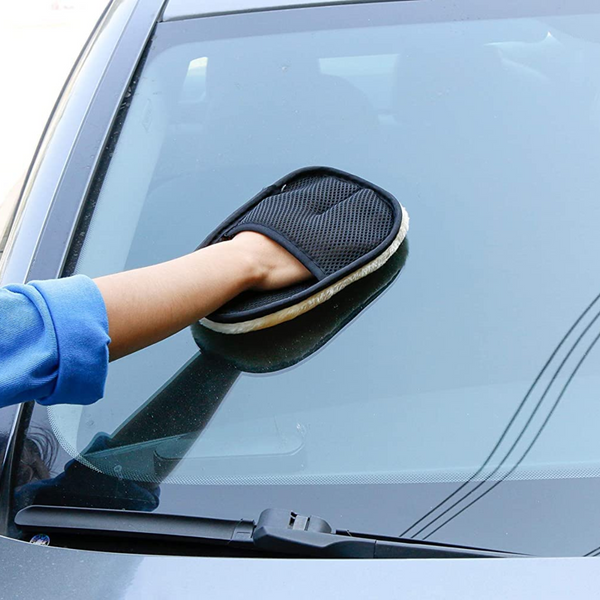 AM5485 Microfiber Car Cleaning gloves Brush dust Cleaner for Car & Bike interior exterior car wash Cleaning Supplies Cleaner Gloves