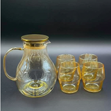 AM5394 Shine Max Steel Lid Water Jug With Glass 6pc Jug 1800ml , Glass 350ml