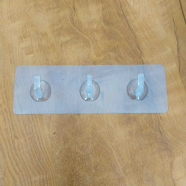 AM5491 Self Adhesive Sticky Wall Hook Patti-3 hooks