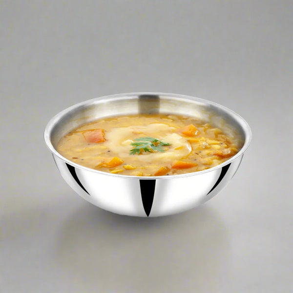 AM2958 Madhuram Prime Quality Triply Stainless Steel Kadai WithOut Handle (26 cm)