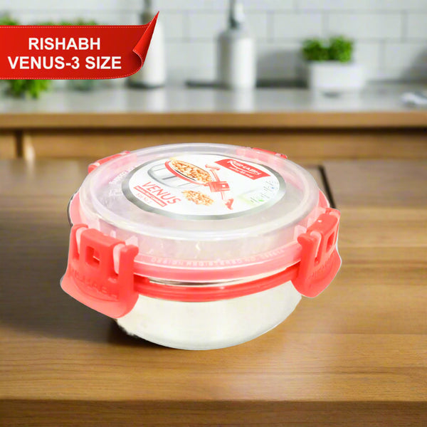AM5658 Rishabh Venus-3 Size Air-Tight & Leak Proof Stainless Steel Container