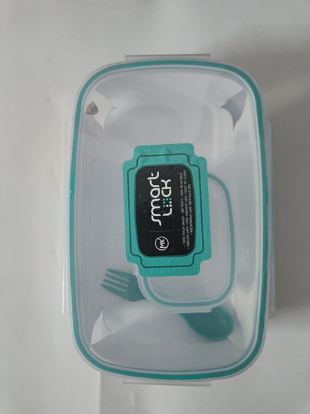 3835  Locked Container Plastic Lunch Box With Spoon (1200)